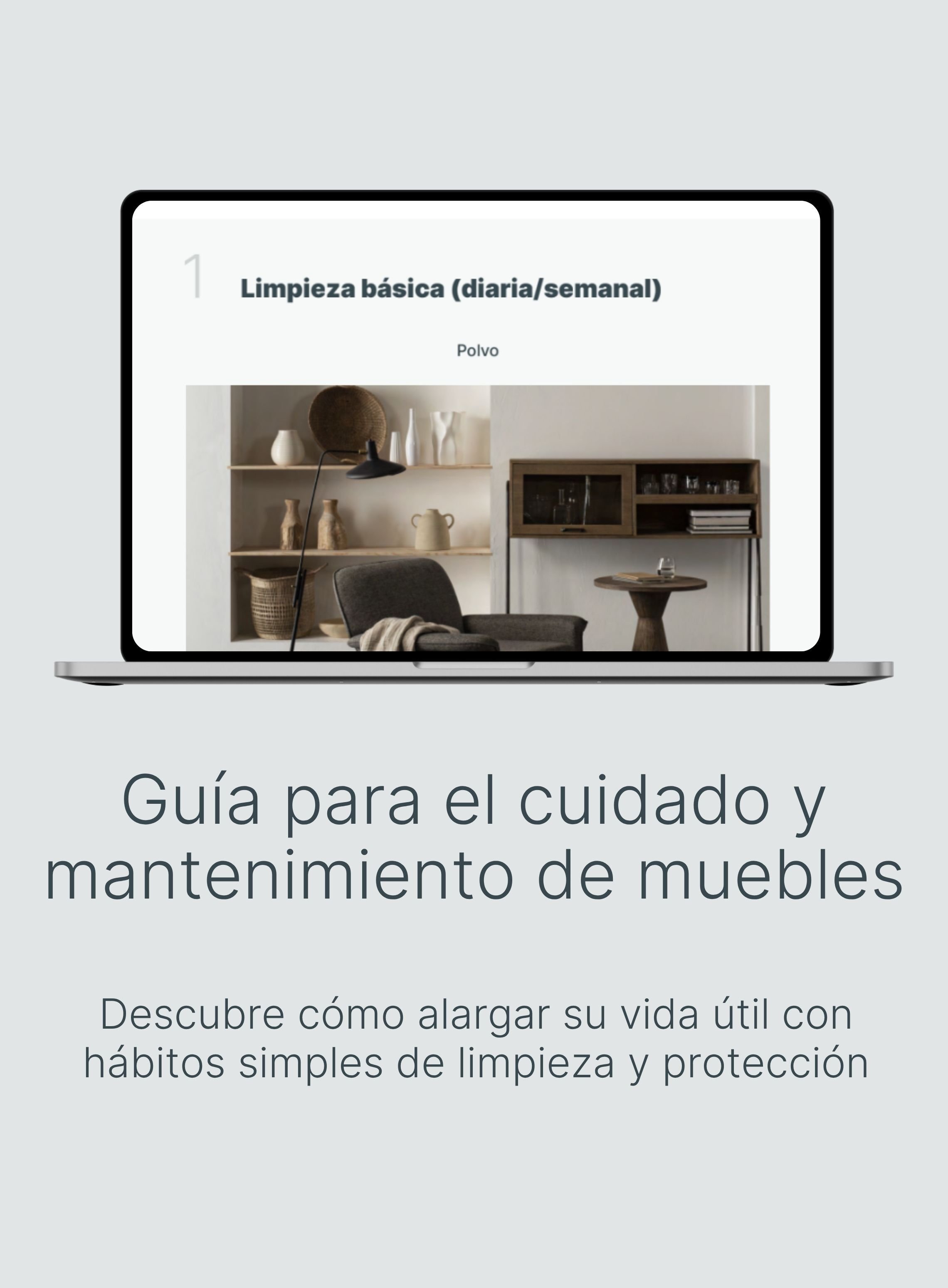 Guía para el cuidado y mantenimiento de muebles