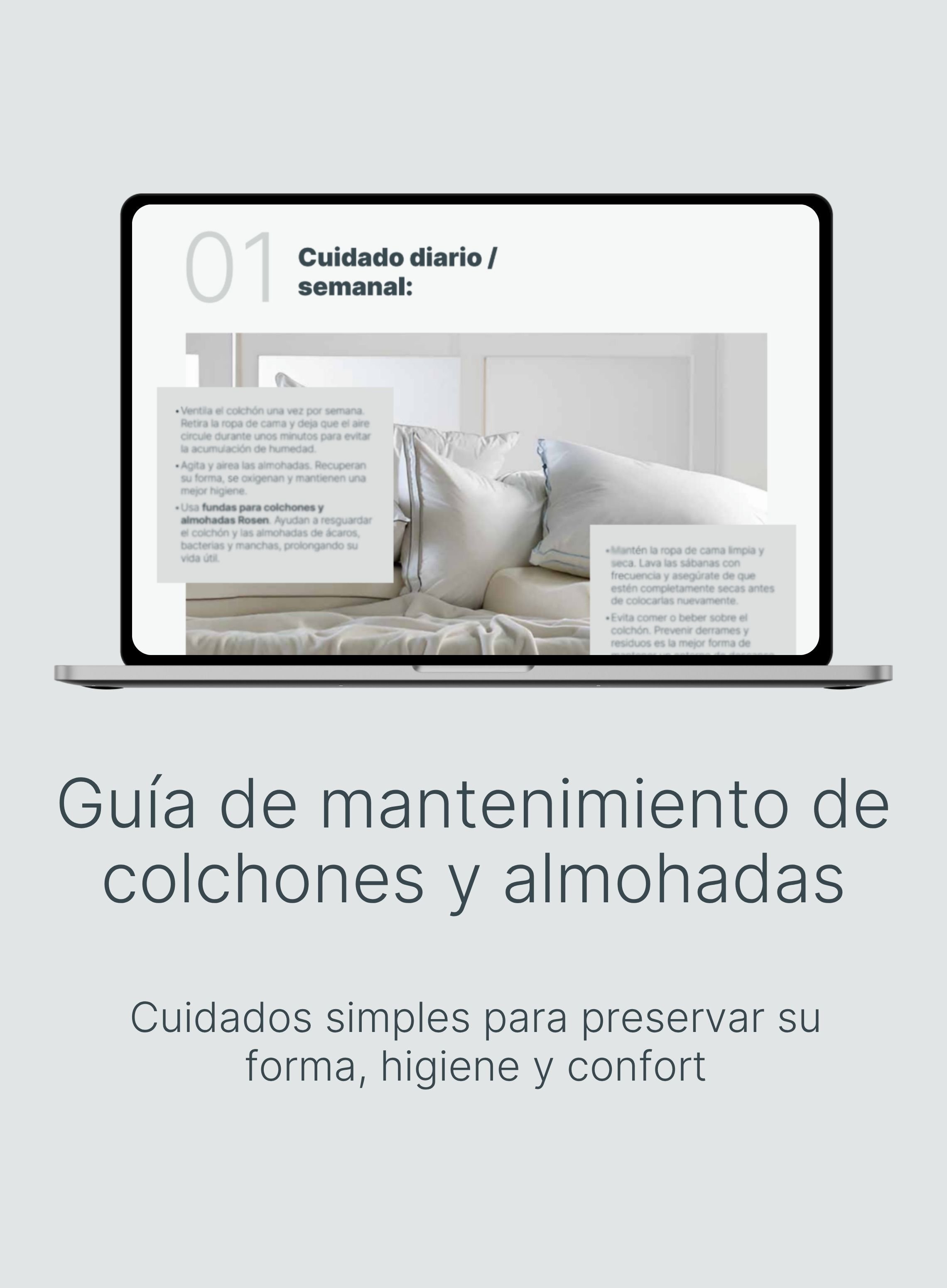Guía de mantenimiento de colchones y almohadas