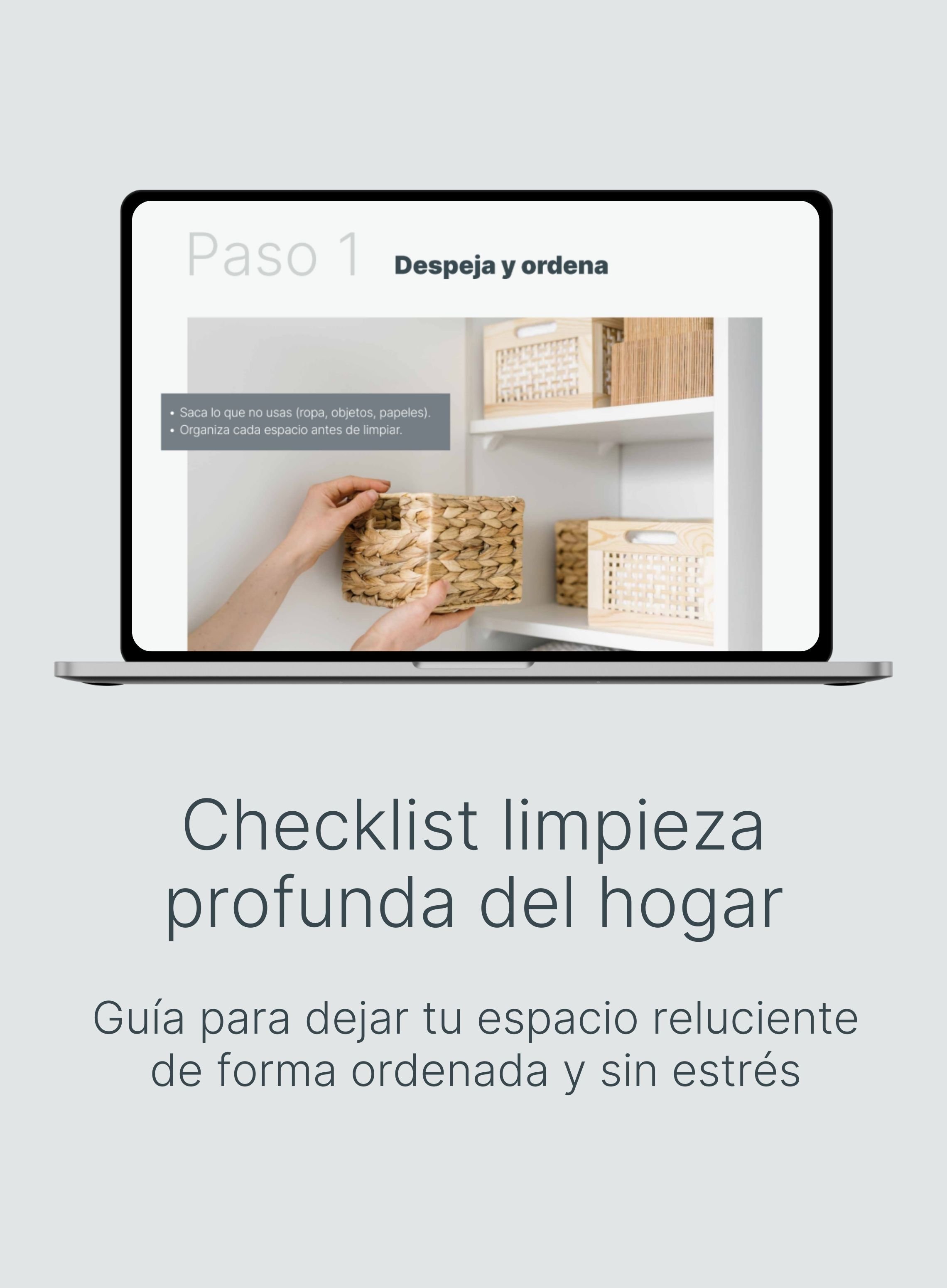 Checklist limpieza profunda del hogar