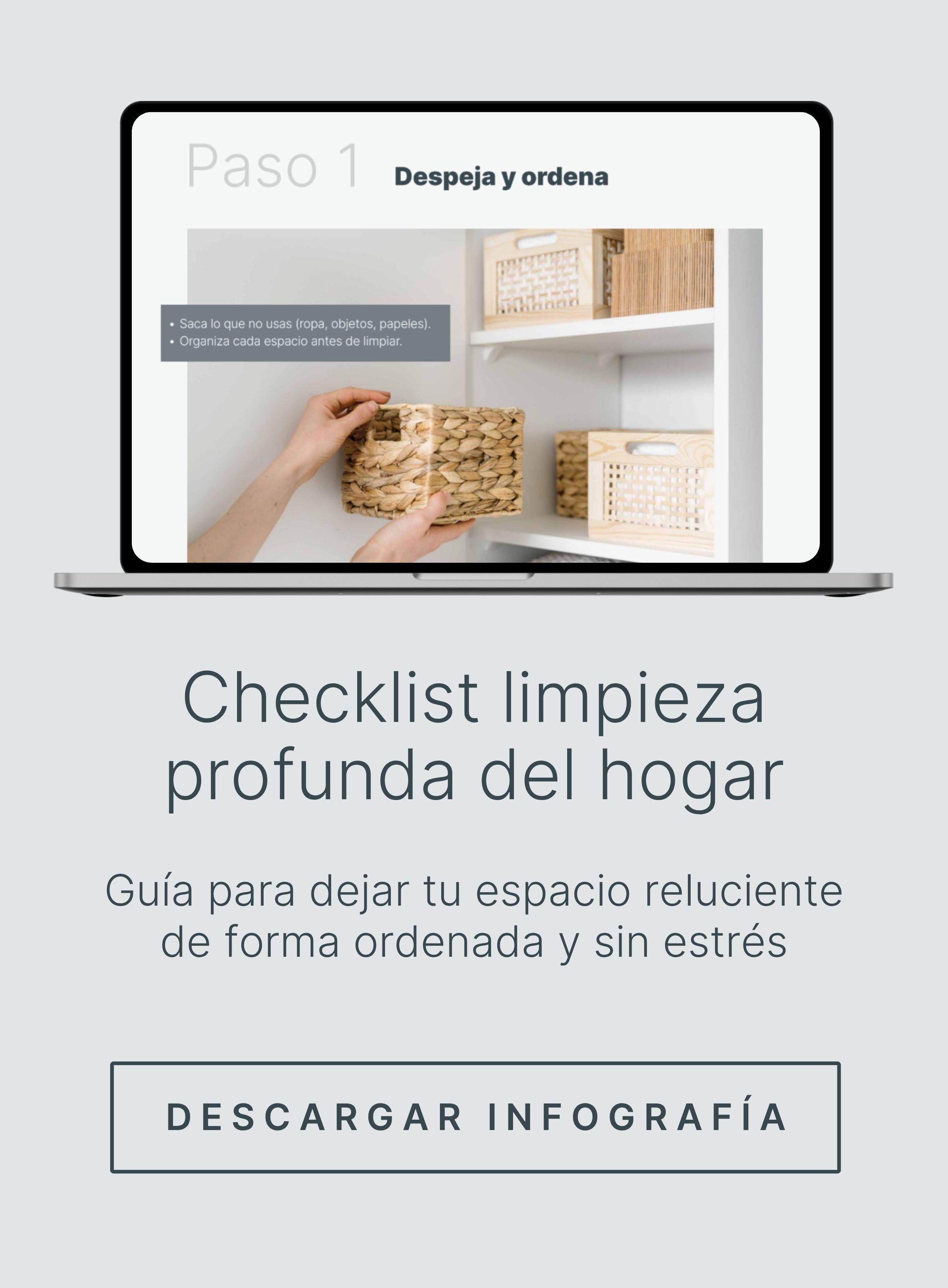 Checklist limpieza profunda del hogar
